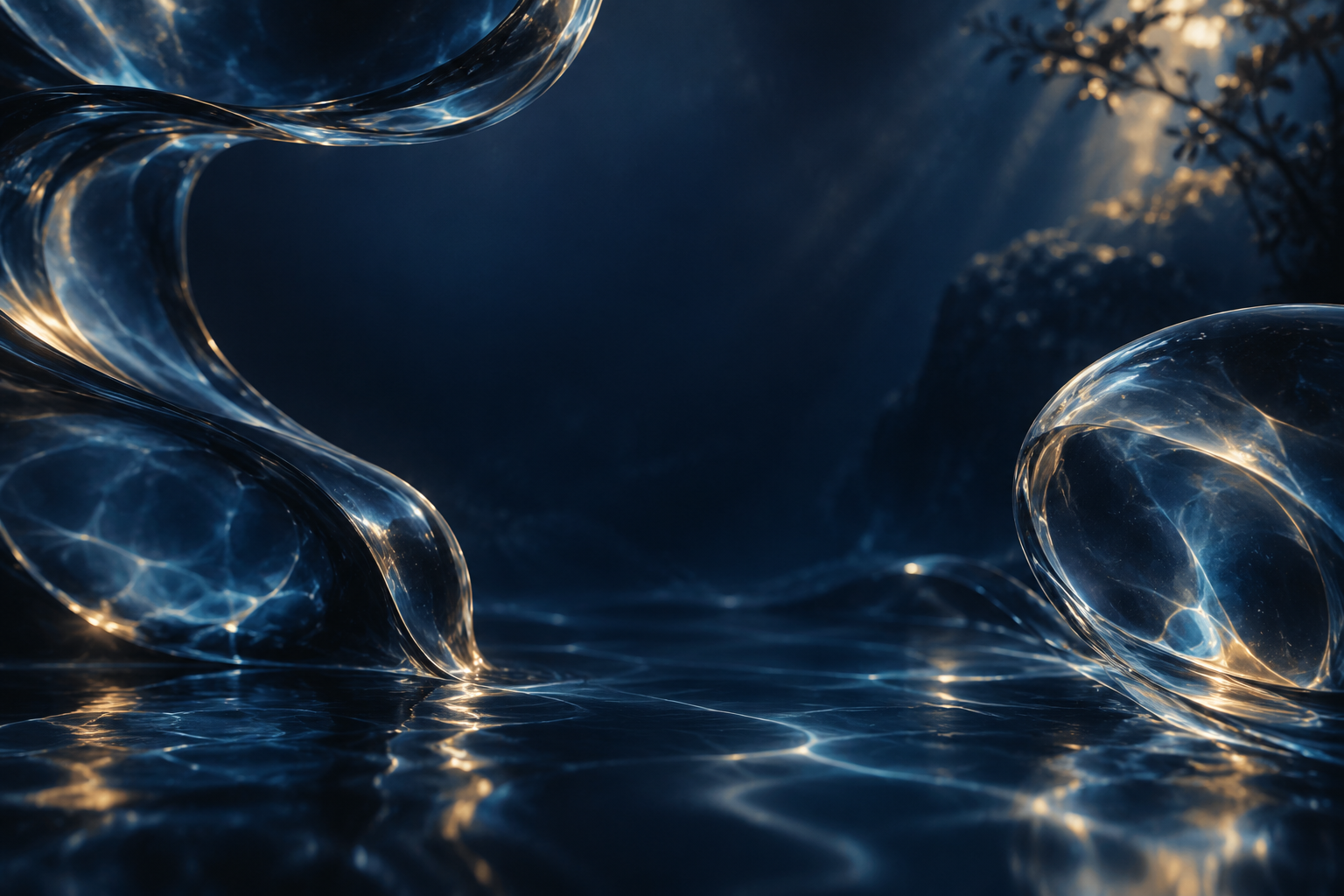 Abstract AI concept artwork for the Oura case